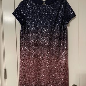 Elegant Sequin Ombre Dress